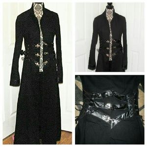 Red Balls On Fire London Goth / Punk Corset Trench